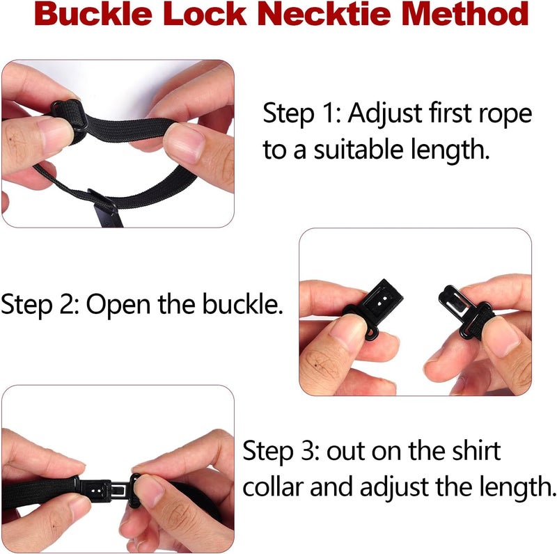 Sucrain 1pcs Boy's Necktie Pre-tied Adjustable Neck Strap Tie for Wedding Graduation School Uniforms - Image 2
